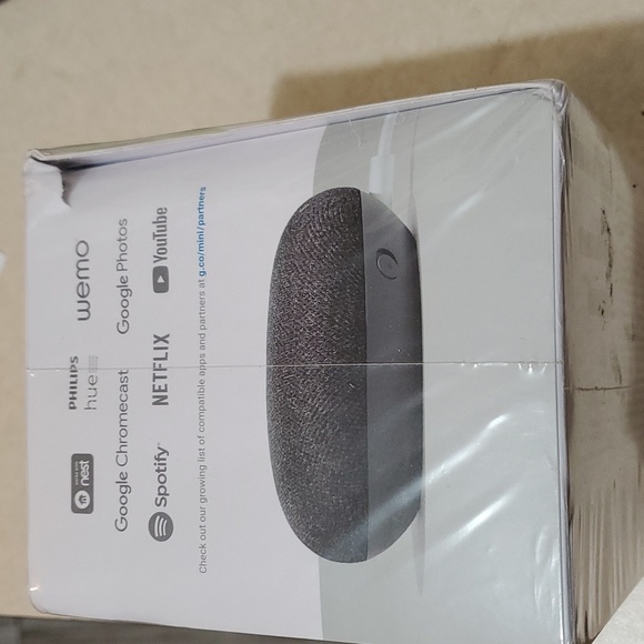 Google Home Mini, Charcoal 1st Gen, New in Box - Picture 2 of 5